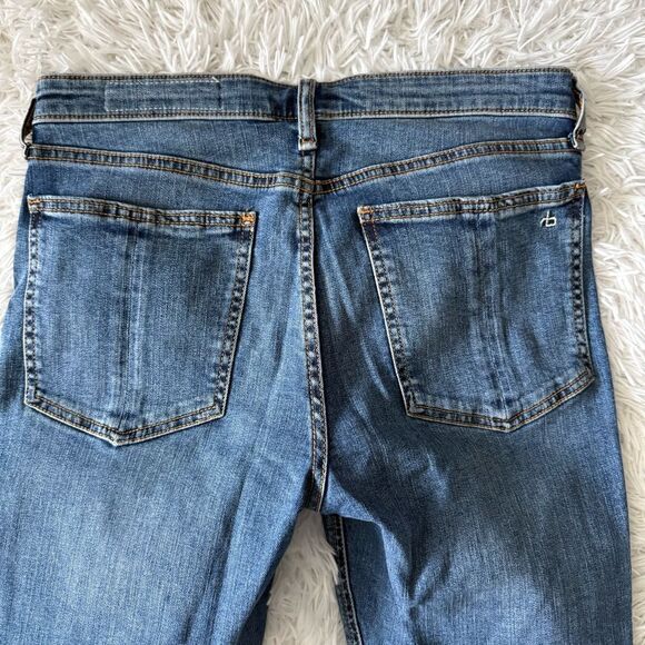 rag & bone Cate Mid-Rise Ankle Skinny Jeans in Medium Wash Size 29 - Picture 8 of 9